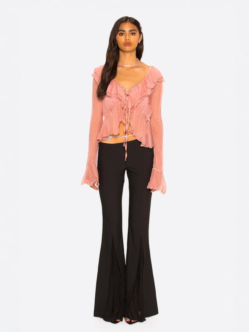 Gabriella Cardigan Top (Pink)