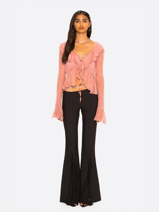 Gabriella Cardigan Top (Pink)