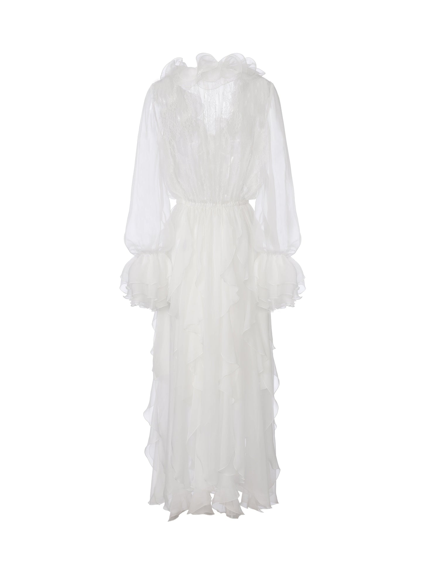 Capri Ruffle White Dress