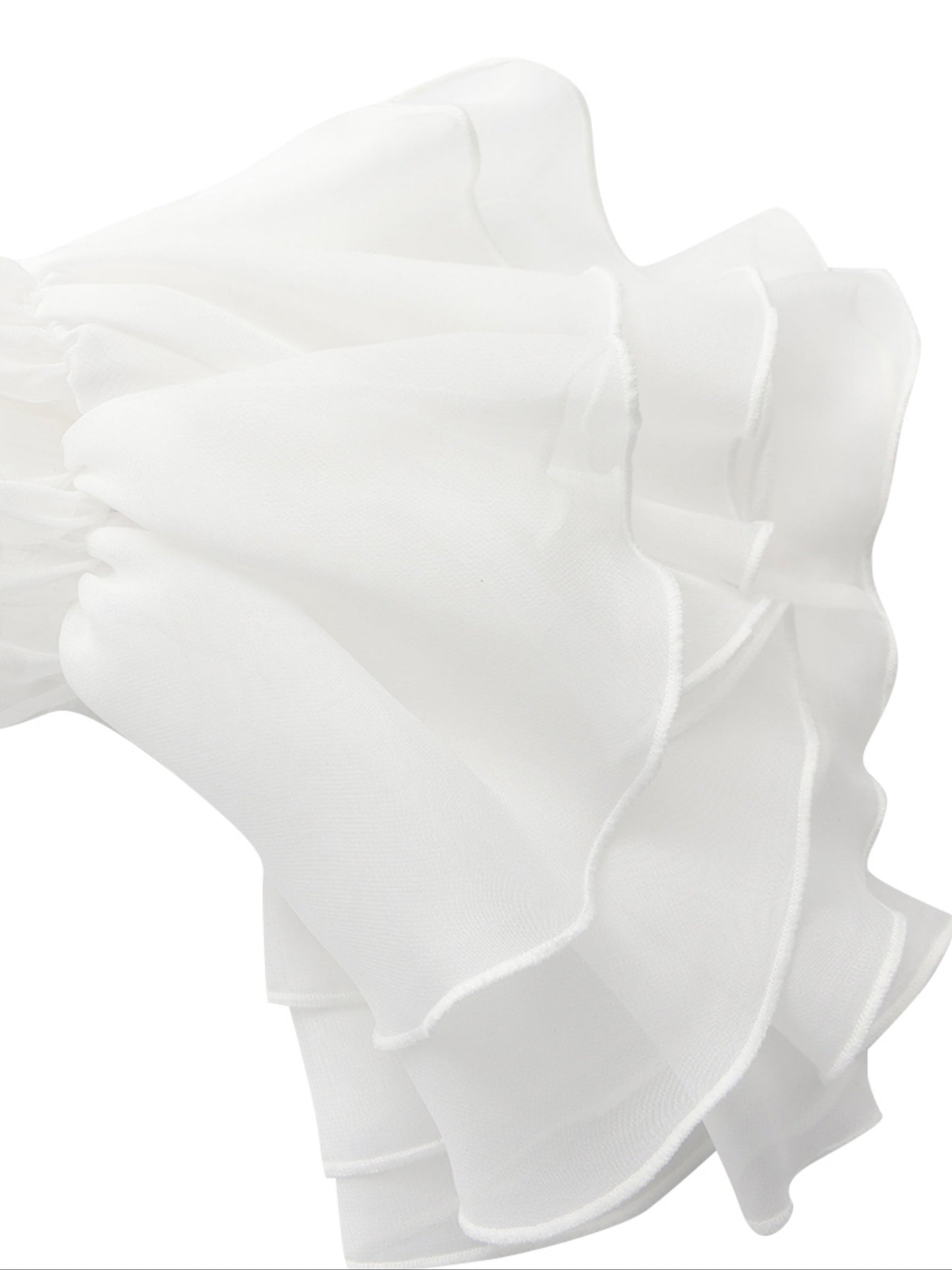 Capri Ruffle White Dress