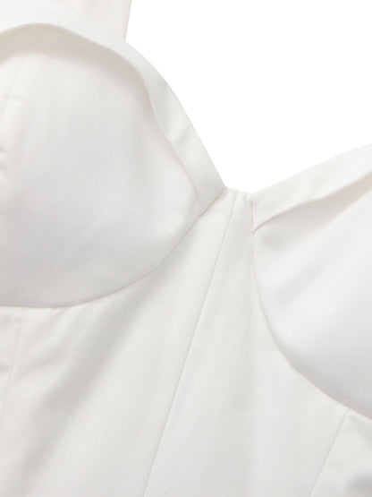 Emeline Corset White Dress
