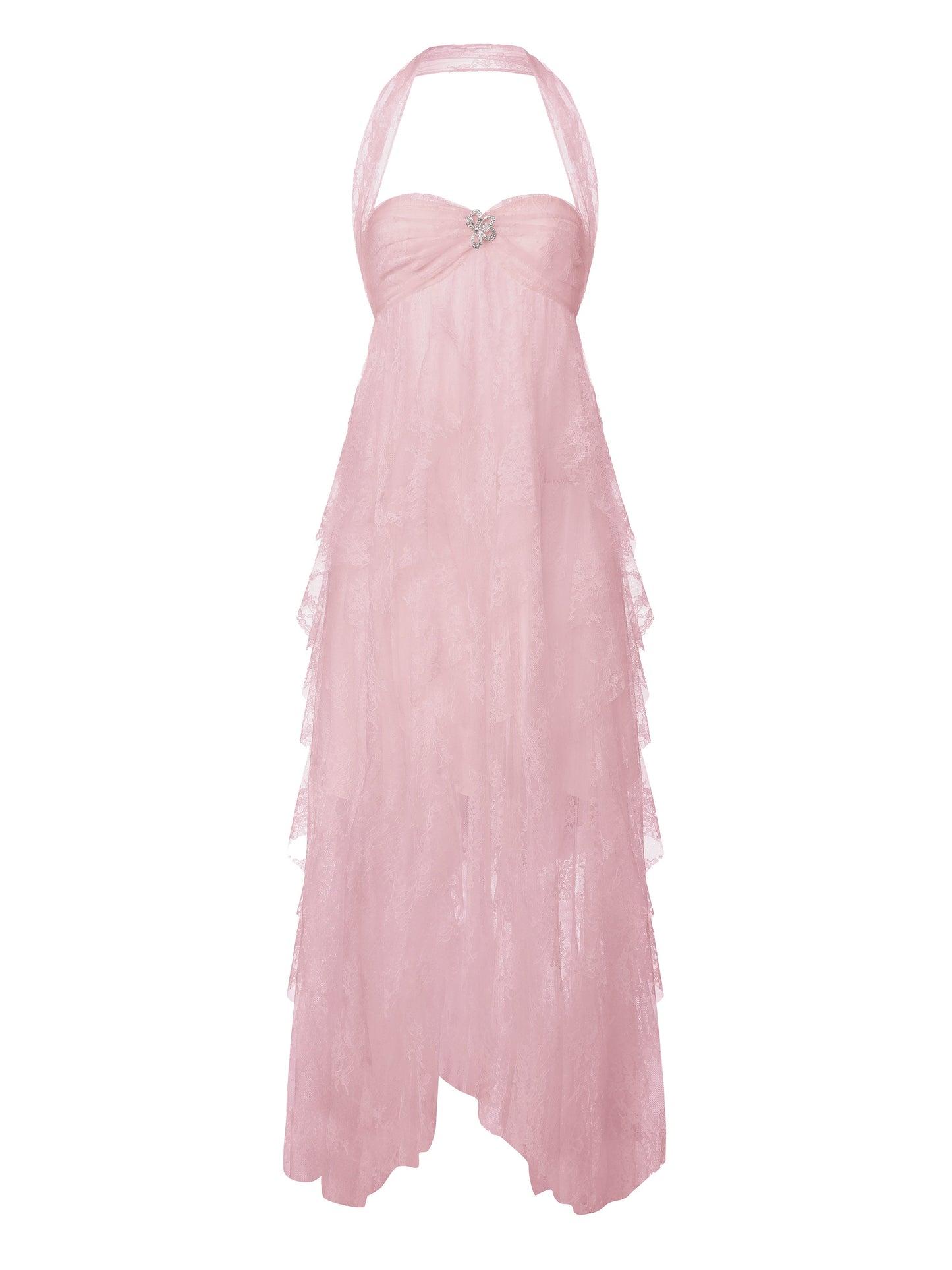 Aurora Halter Pink Dress