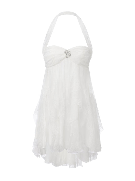 Lily Halter White Dress