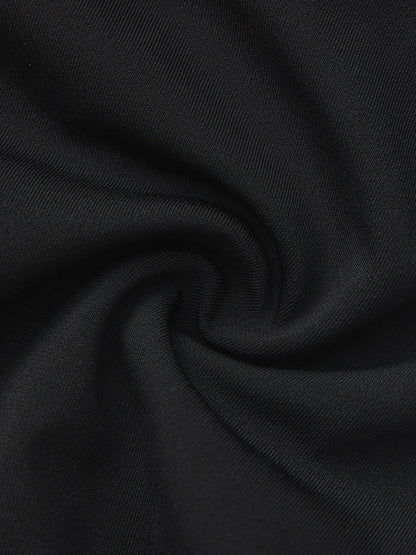 Maeve Cowl-Neck Black Dress