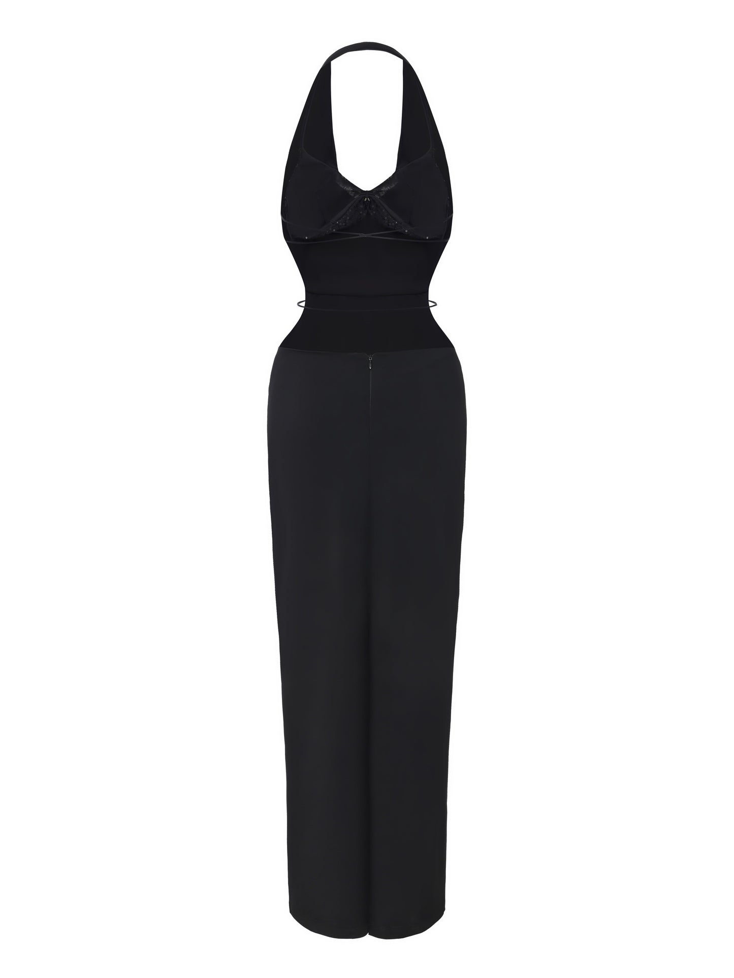 Maeve Cowl-Neck Black Dress
