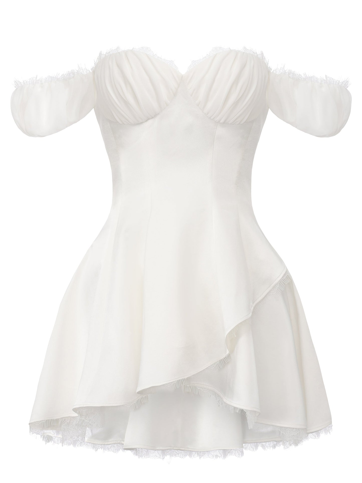 Daniella Off-Shoulder White Dress