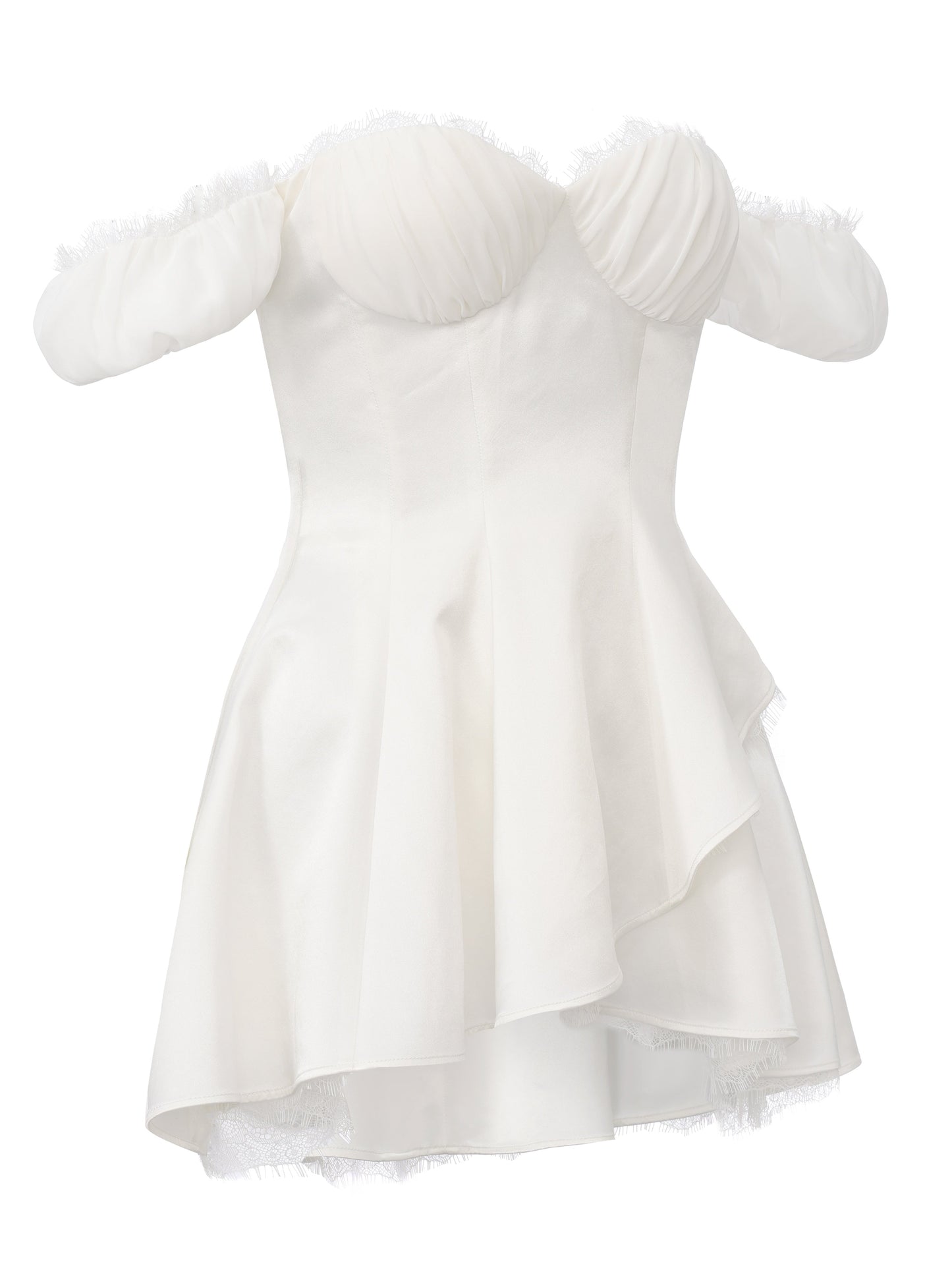 Daniella Off-Shoulder White Dress