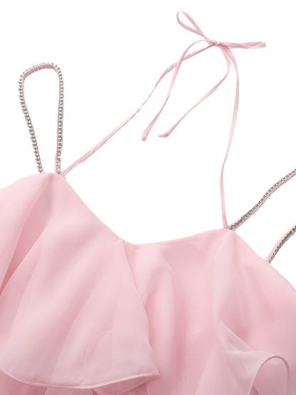 Fiona Tiered Pink Top