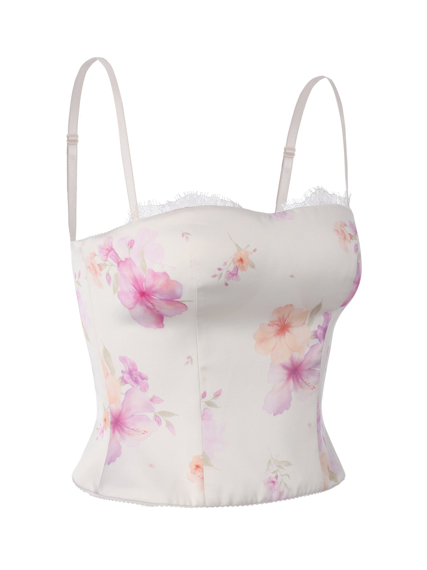 Iris Satin Print Top