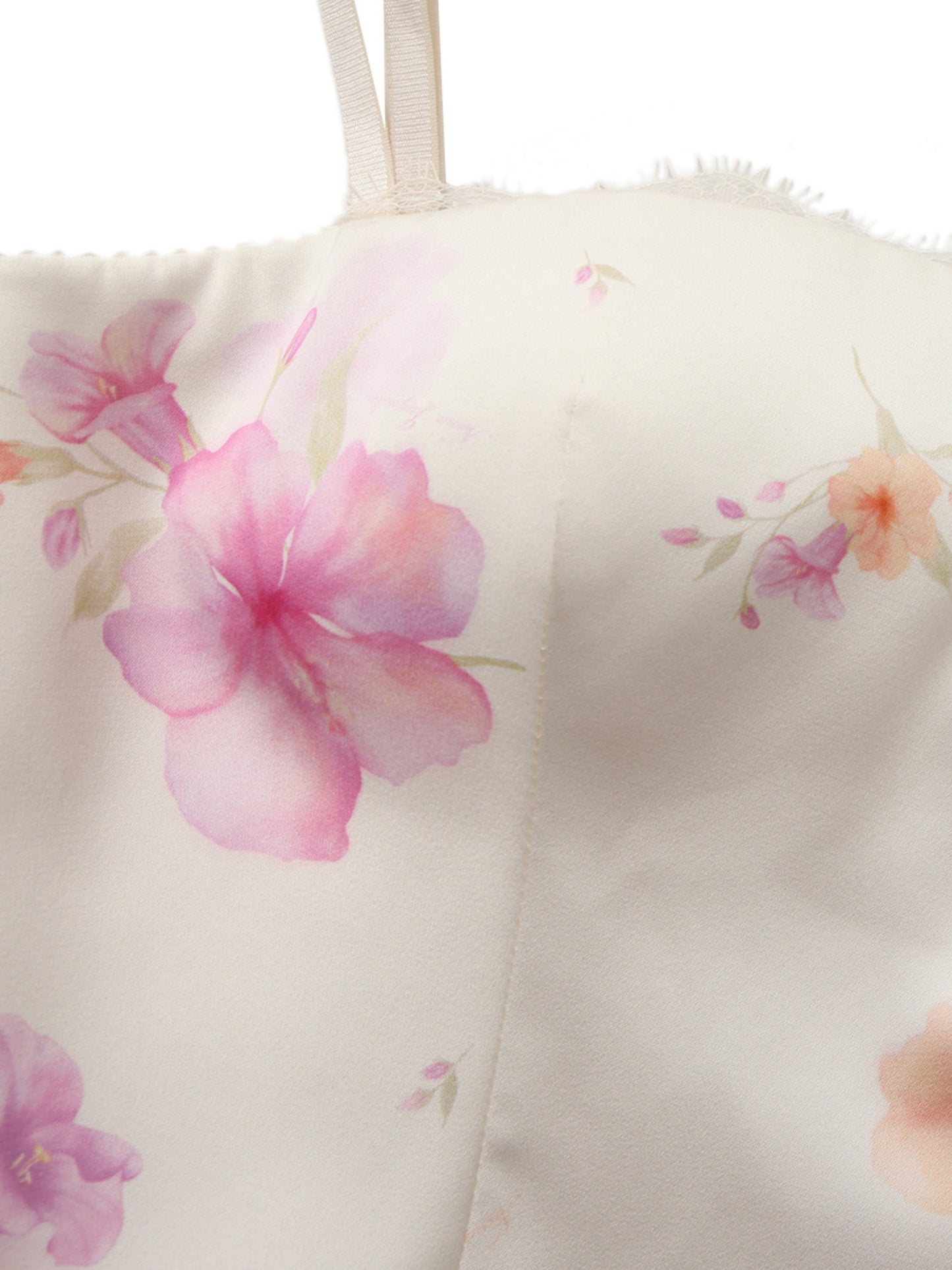 Iris Satin Print Top