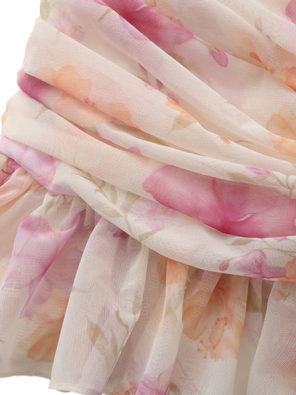 Lilah Ruched Floral Top