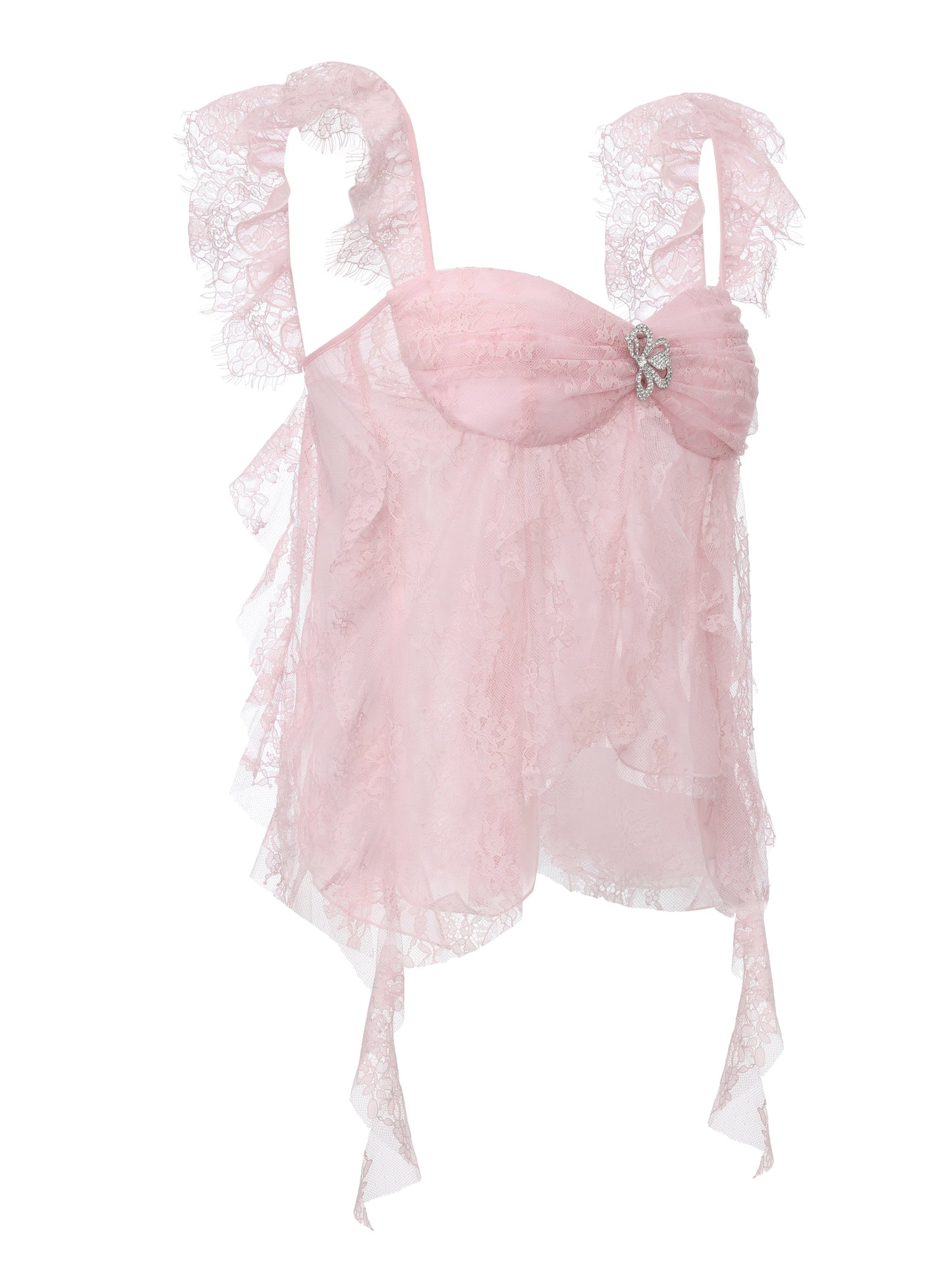 Faye Lace Pink Top