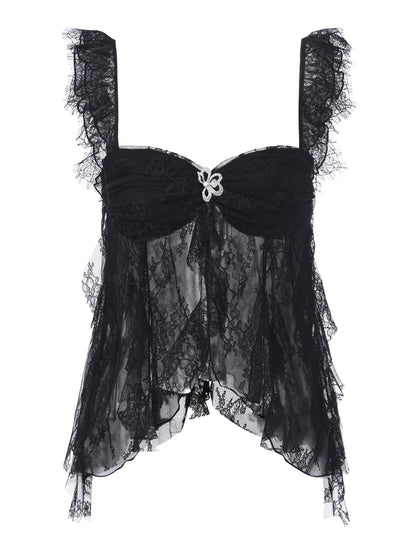 Faye Lace Black Top