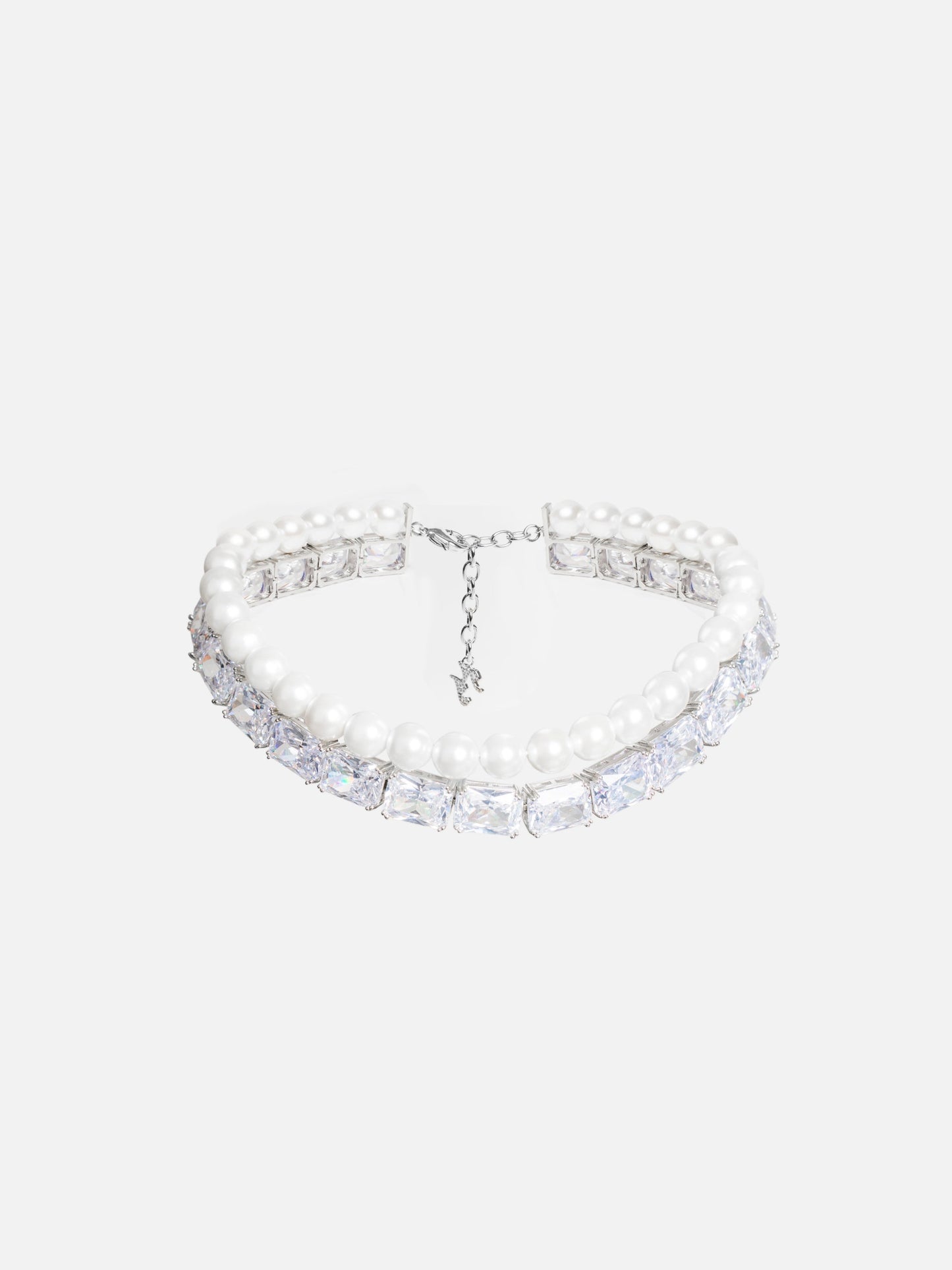 Gracey Pearl Crystal Choker Necklace (Final Sale)