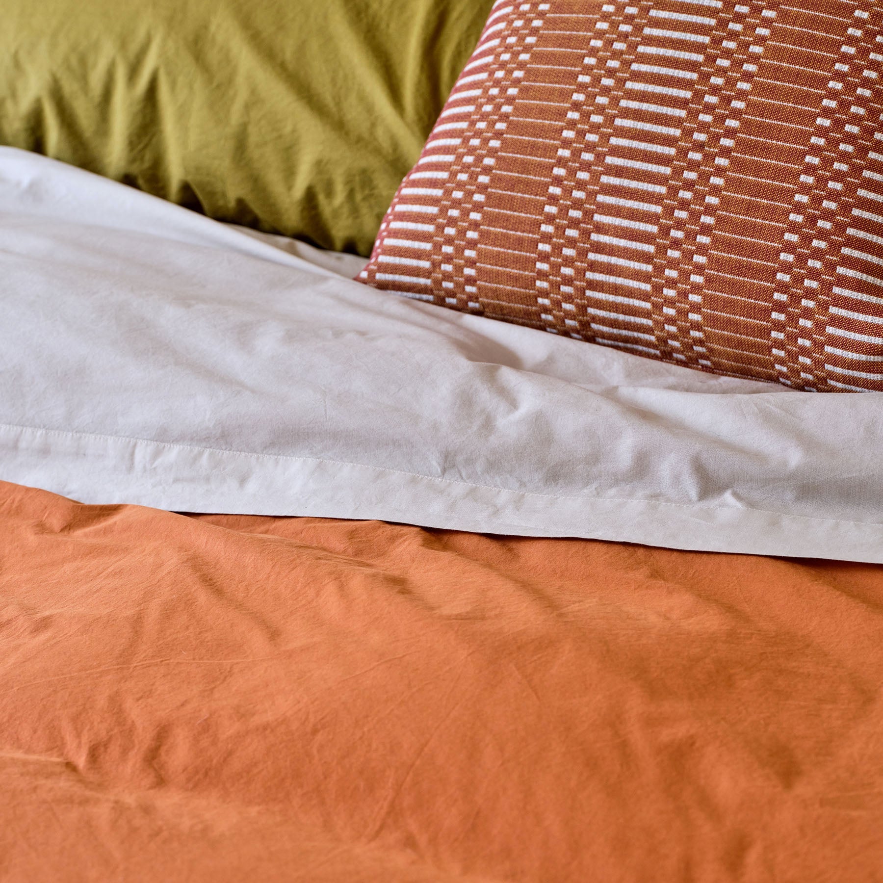 Percale Cotton Sheet Set in Distant Blue