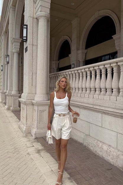 Rivera Ivory Trouser Short