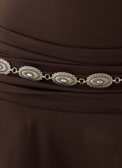 Rude Love Belt Mini Dress - Chocolate
