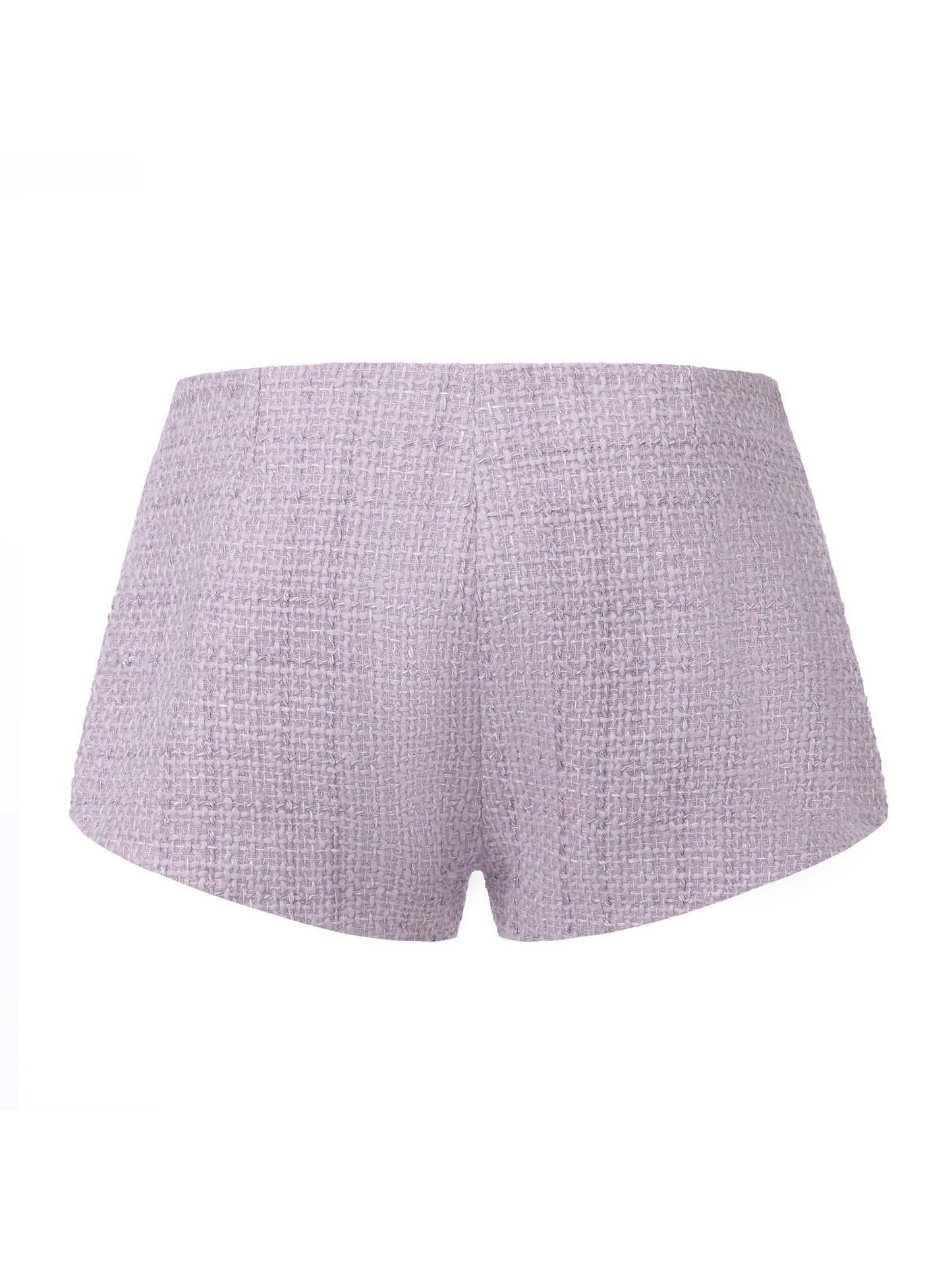 Annabella Textured Purple Woven Shorts