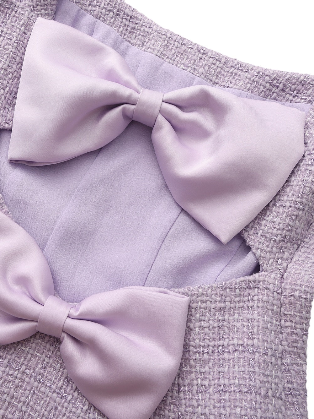 Annabella Textured Woven Purple Bow Top
