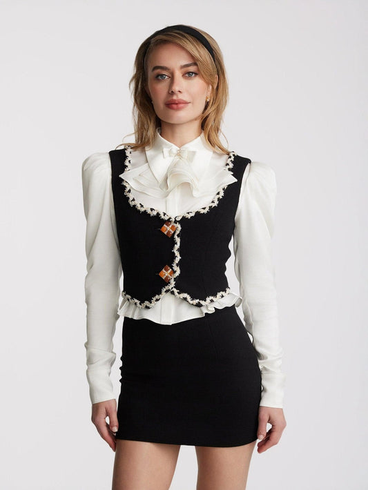 Lisette Vest Top (Black)