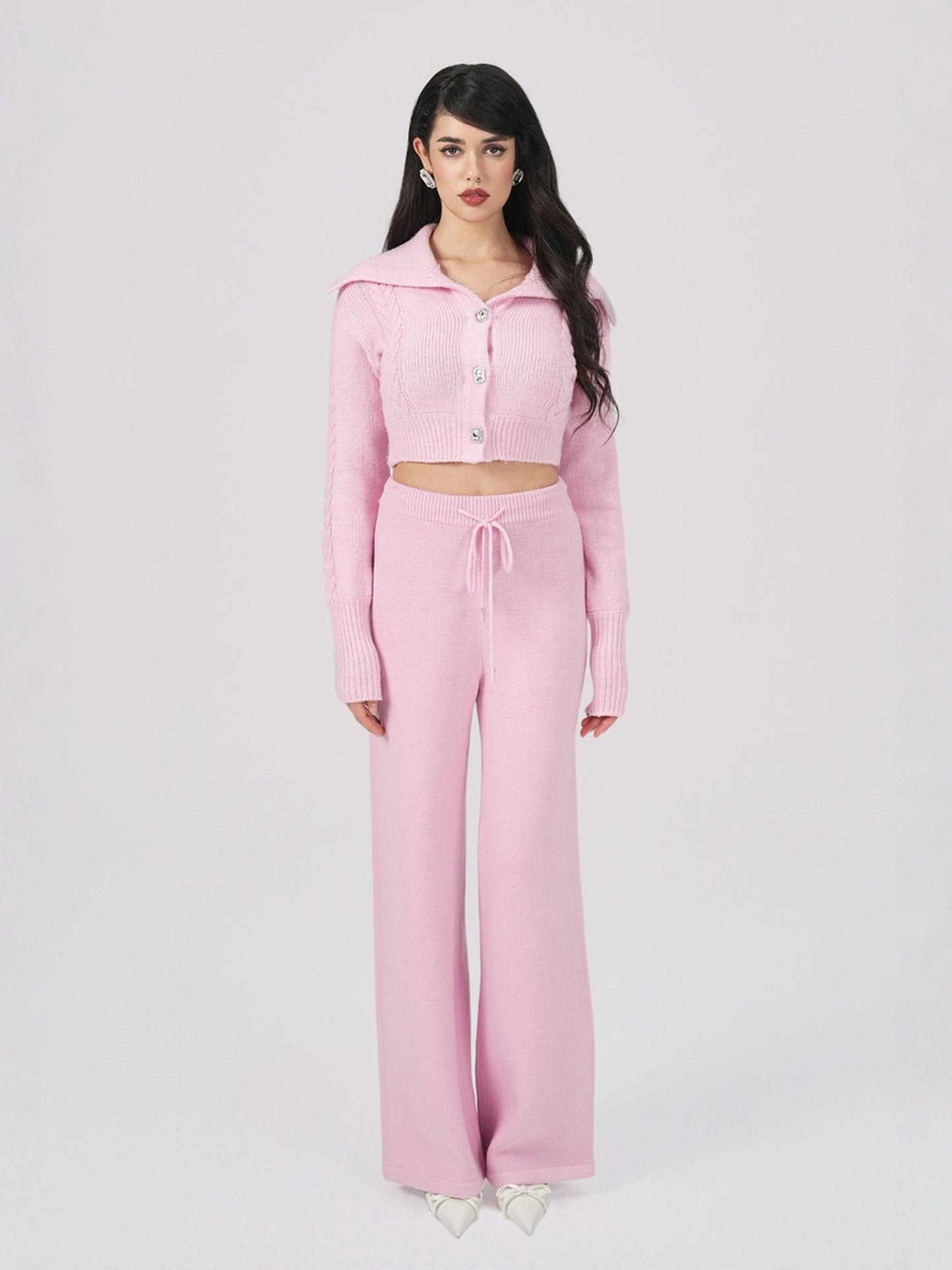 Addison Coat + Scarf Set (Pink) (Final Sale)