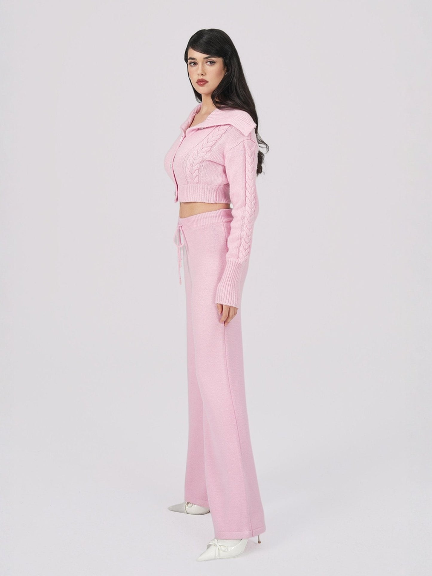 Addison Coat + Scarf Set (Pink) (Final Sale)