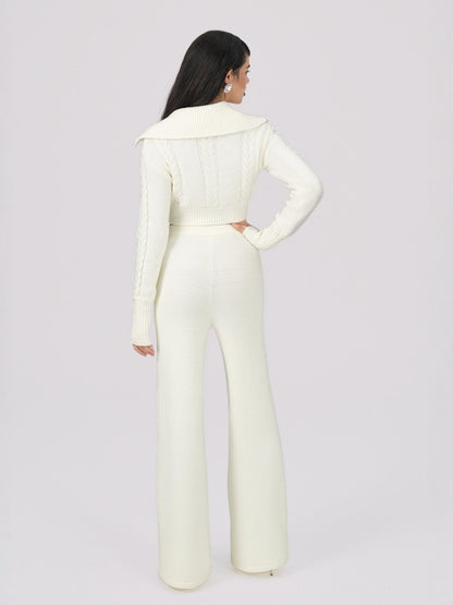 Addison Coat + Scarf Set (White) (Final Sale)