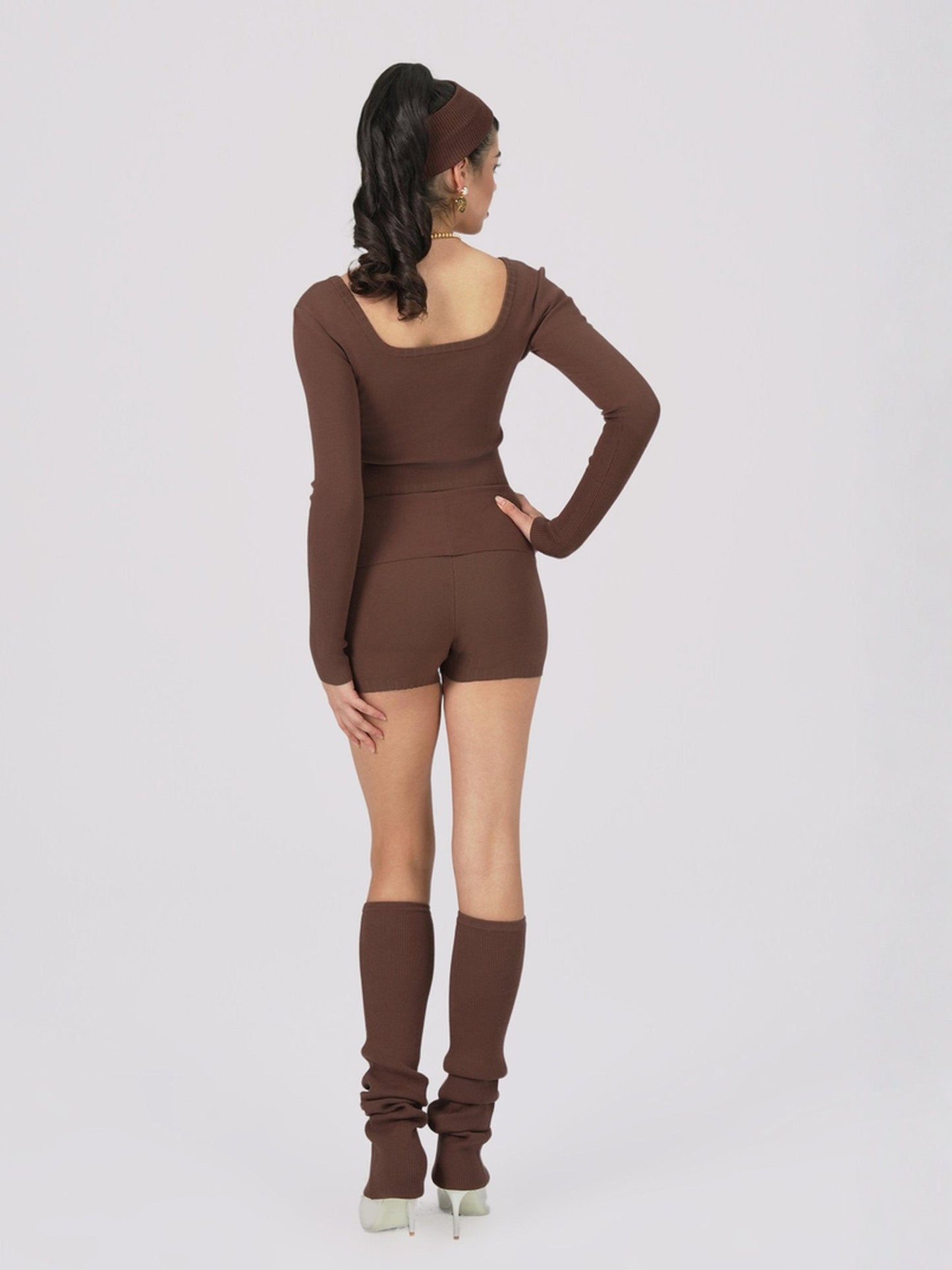 Holly Shorts (Brown) (Final Sale)