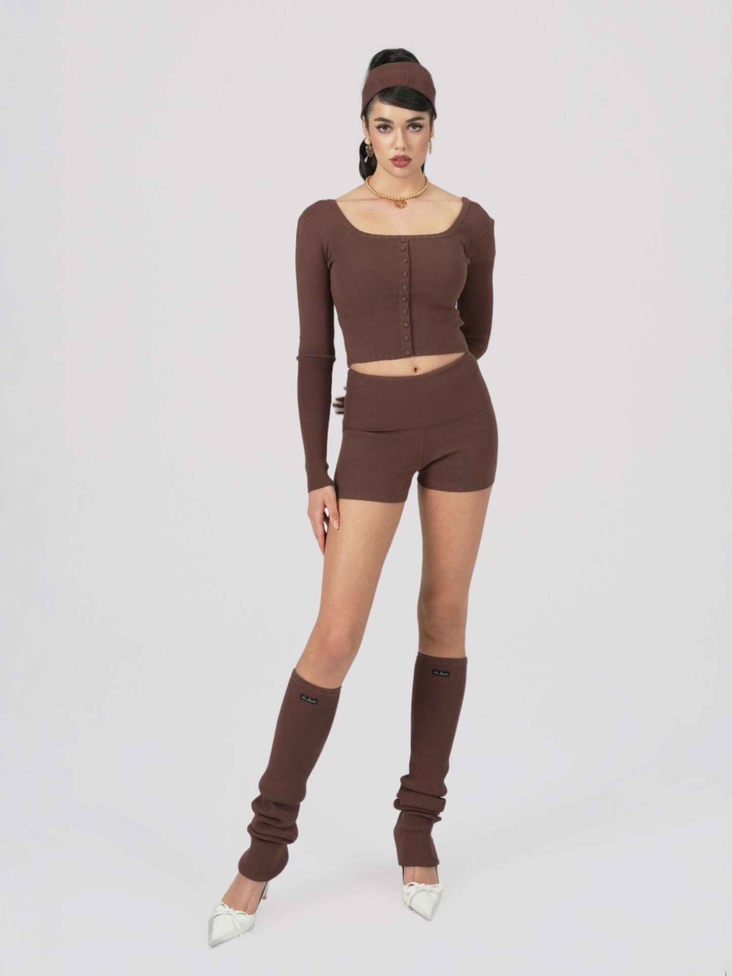 Holly Shorts (Brown) (Final Sale)