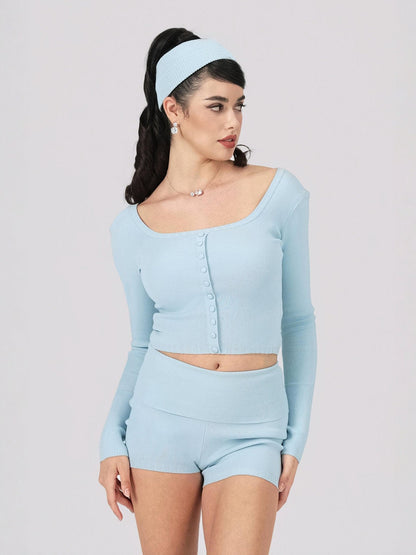 Holly Shorts (Blue) (Final Sale)