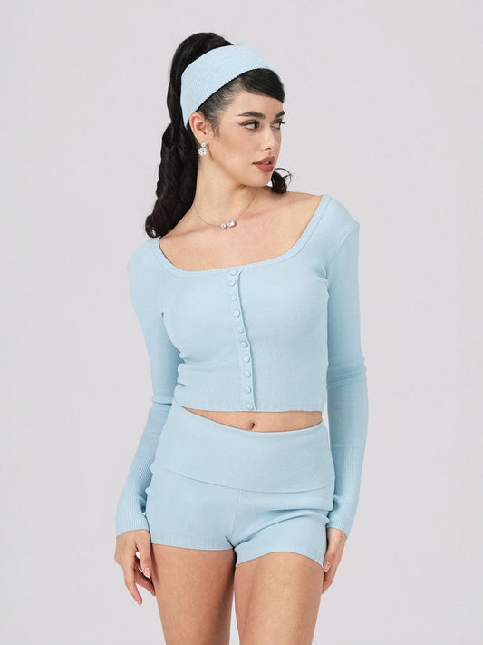 Holly Shorts (Blue) (Final Sale)