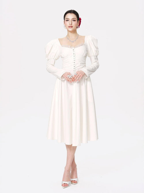 Livia Dress (White) (Final Sale)
