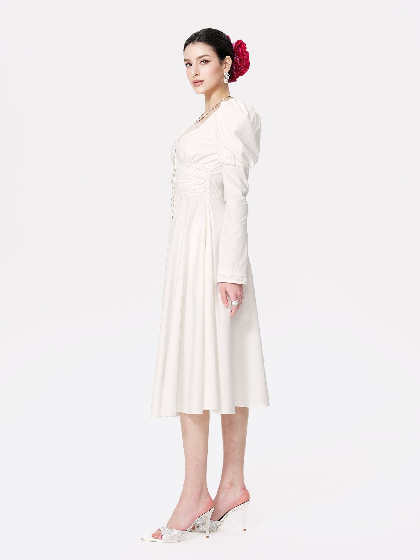 Livia Dress (White) (Final Sale)