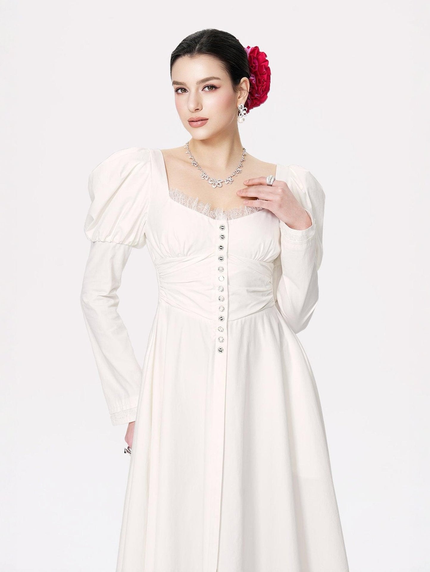 Livia Dress (White) (Final Sale)