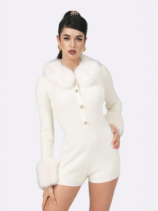 Natalia Fur Jumpsuit