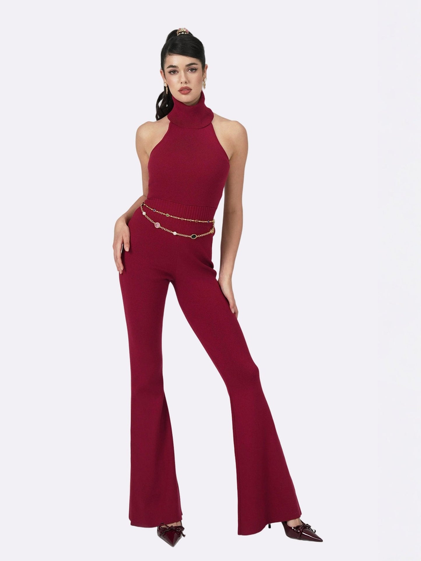 Gwen Jumpsuit (Red) (Final Sale)