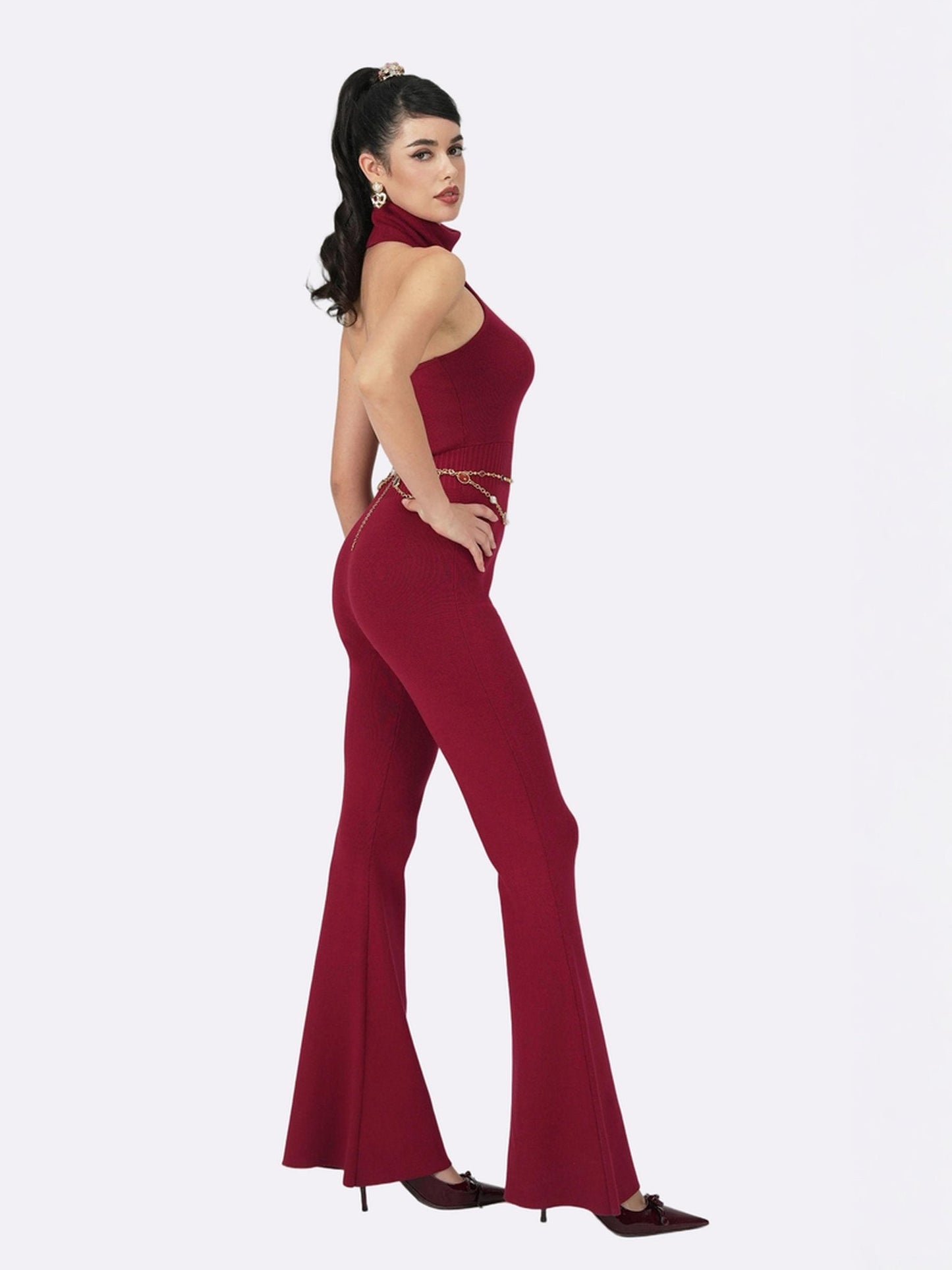 Gwen Jumpsuit (Red) (Final Sale)