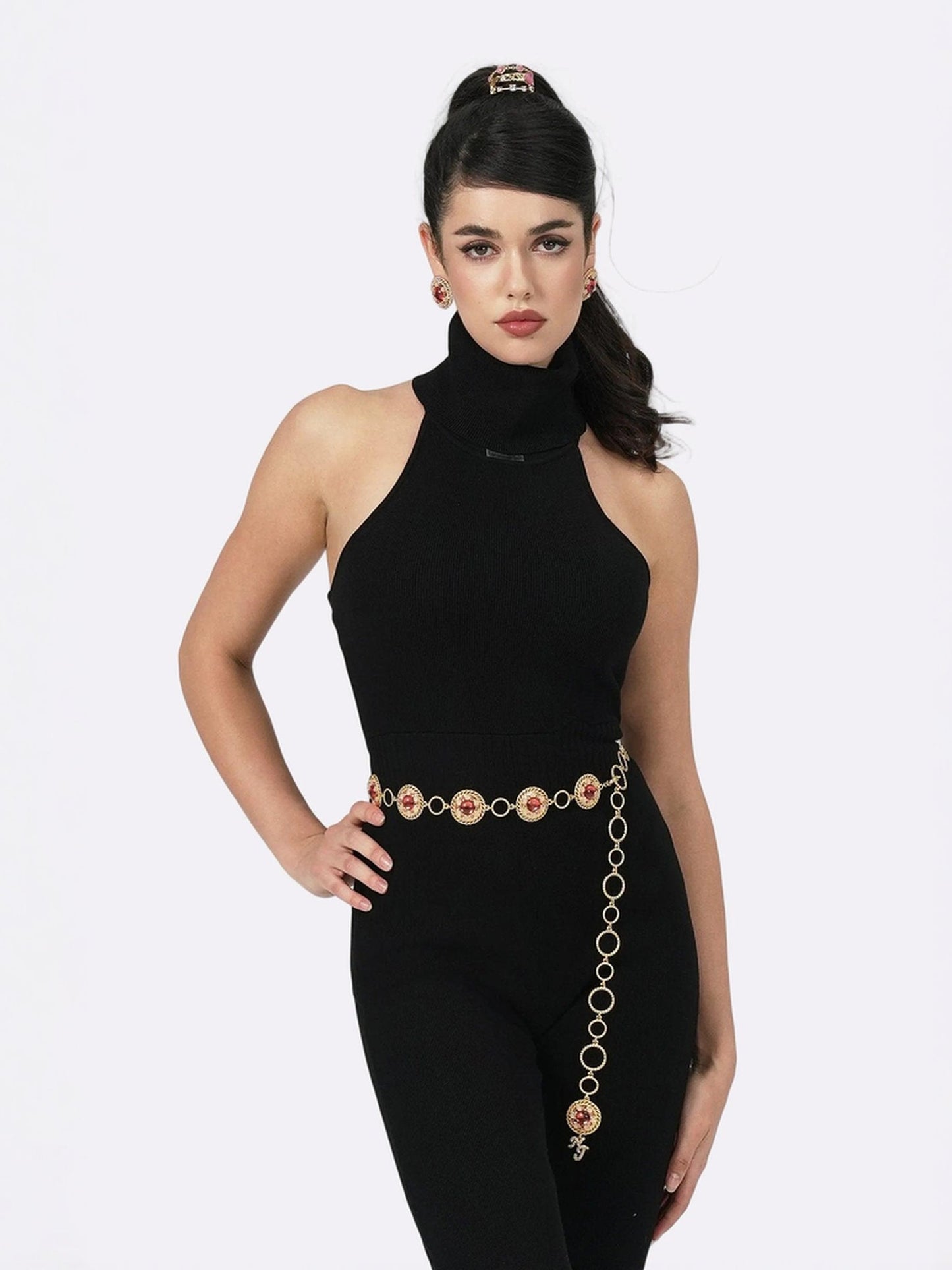 Gwen Jumpsuit (Black) (Final Sale)