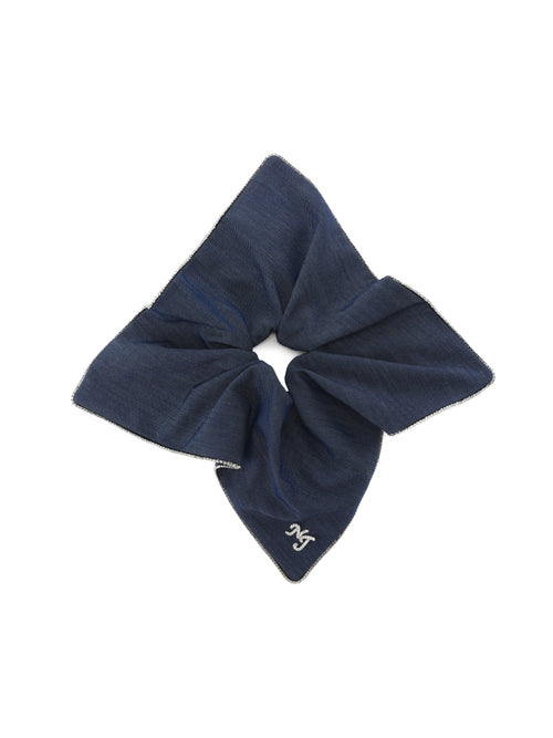 Amara Crystal Denim Hair Tie