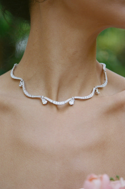 Daniela Crystal Drop Necklace