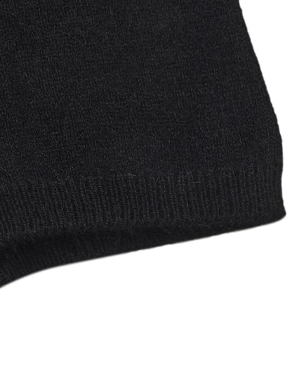 Brigitte Brushed Knit Black Micro Shorts