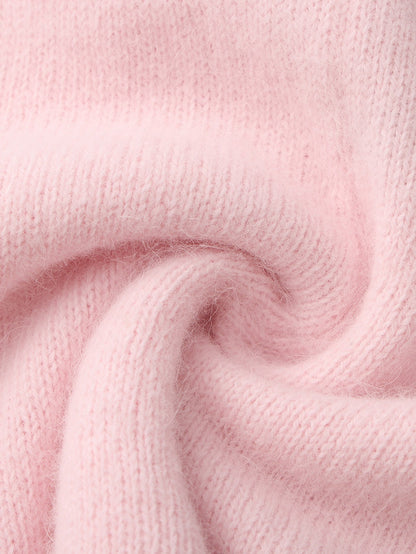 Brigitte Brushed Knit Pink Micro Shorts