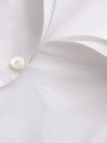 Georgina Tailored Long Sleeve White Button-Down Shirt