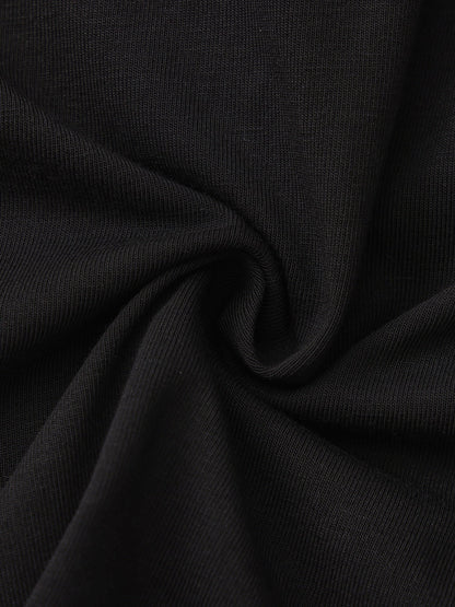Georgina Tailored Long Sleeve Black Button-Down Shirt