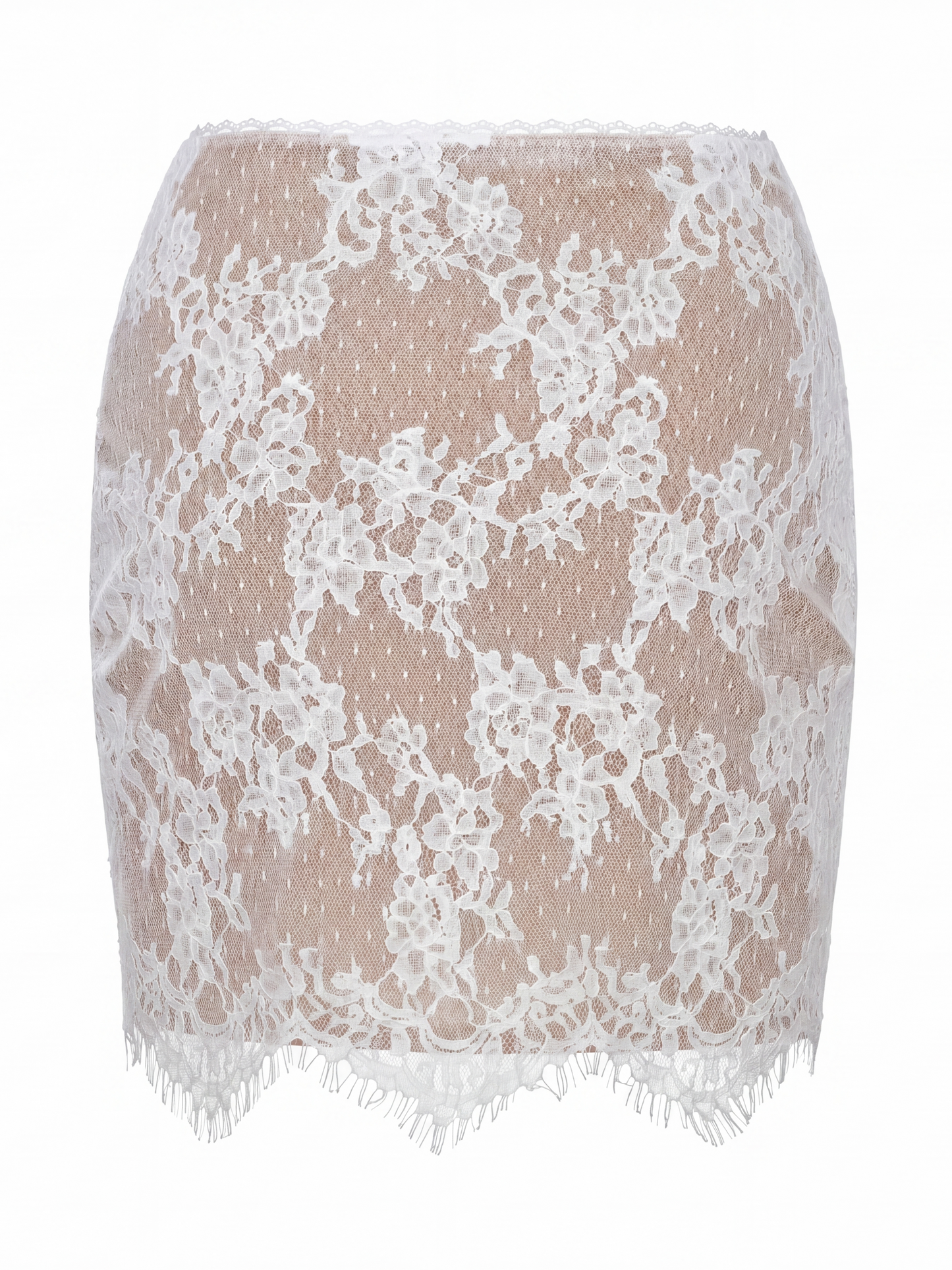 Alexandra Lace White Skirt