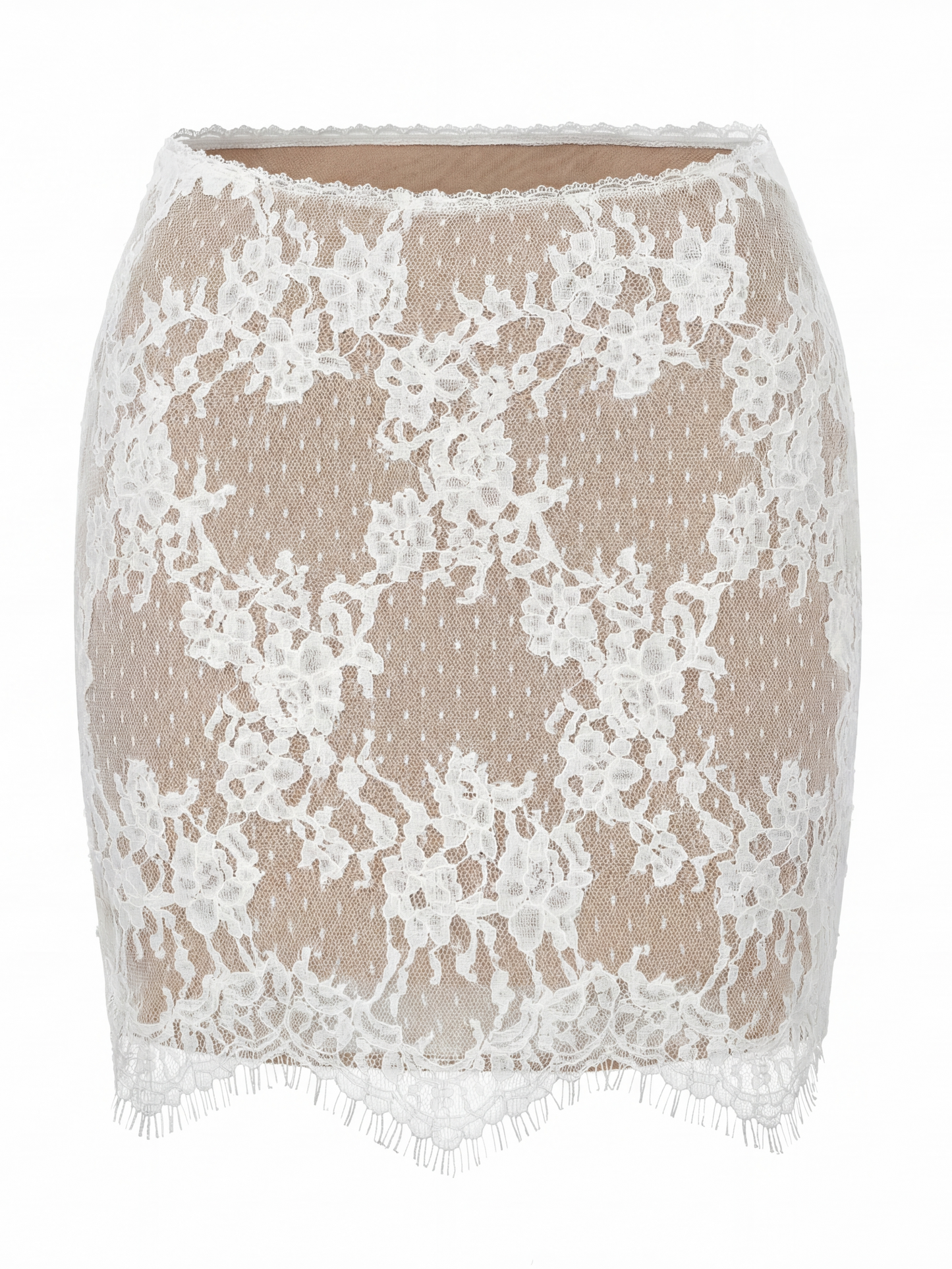 Alexandra Lace White Skirt