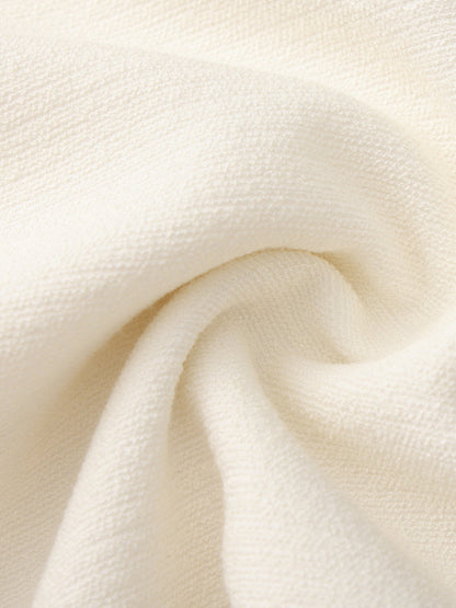 Natalia Tailored A-Line White Midi Skirt