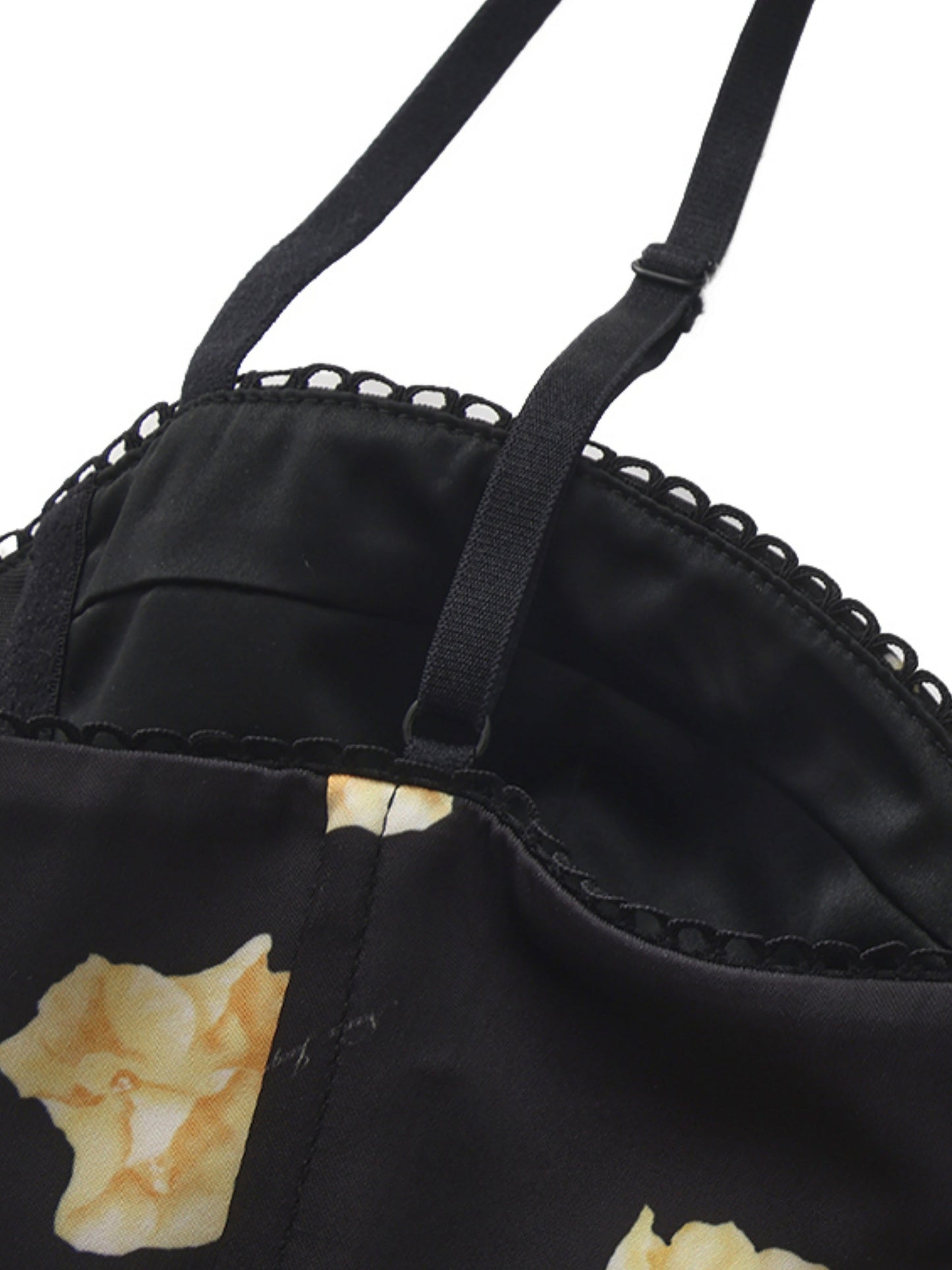 Mila Corset Black Floral Top