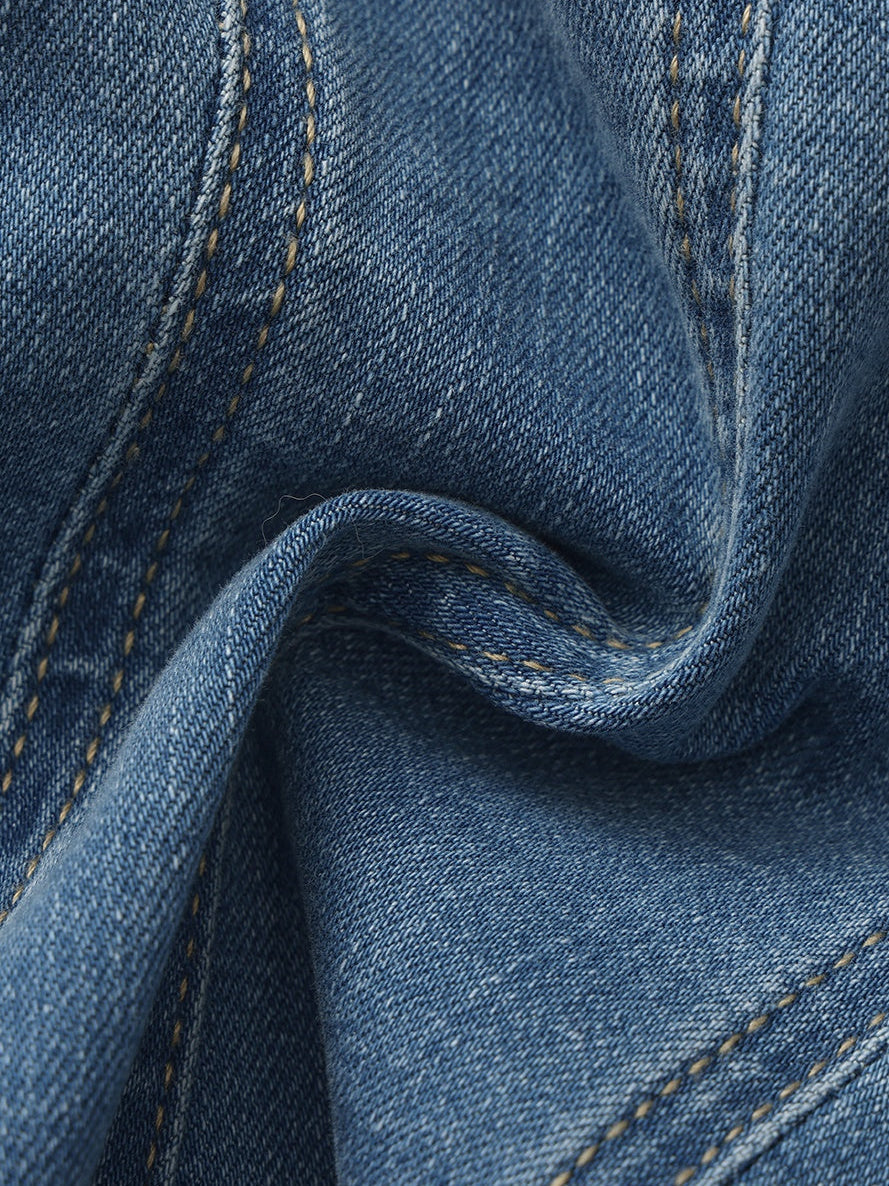 Monique Tailored Light Blue Denim Top