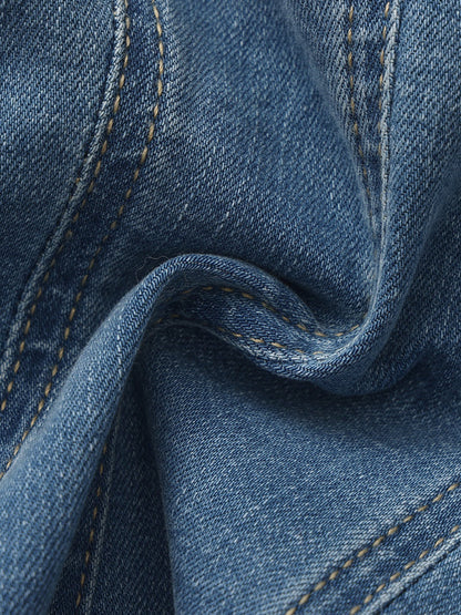 Monique Tailored Light Blue Denim Top